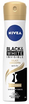اسپری ضد تعریق زنانه مدل Invisible Black & White Silky Smooth نیوا 150 میل
